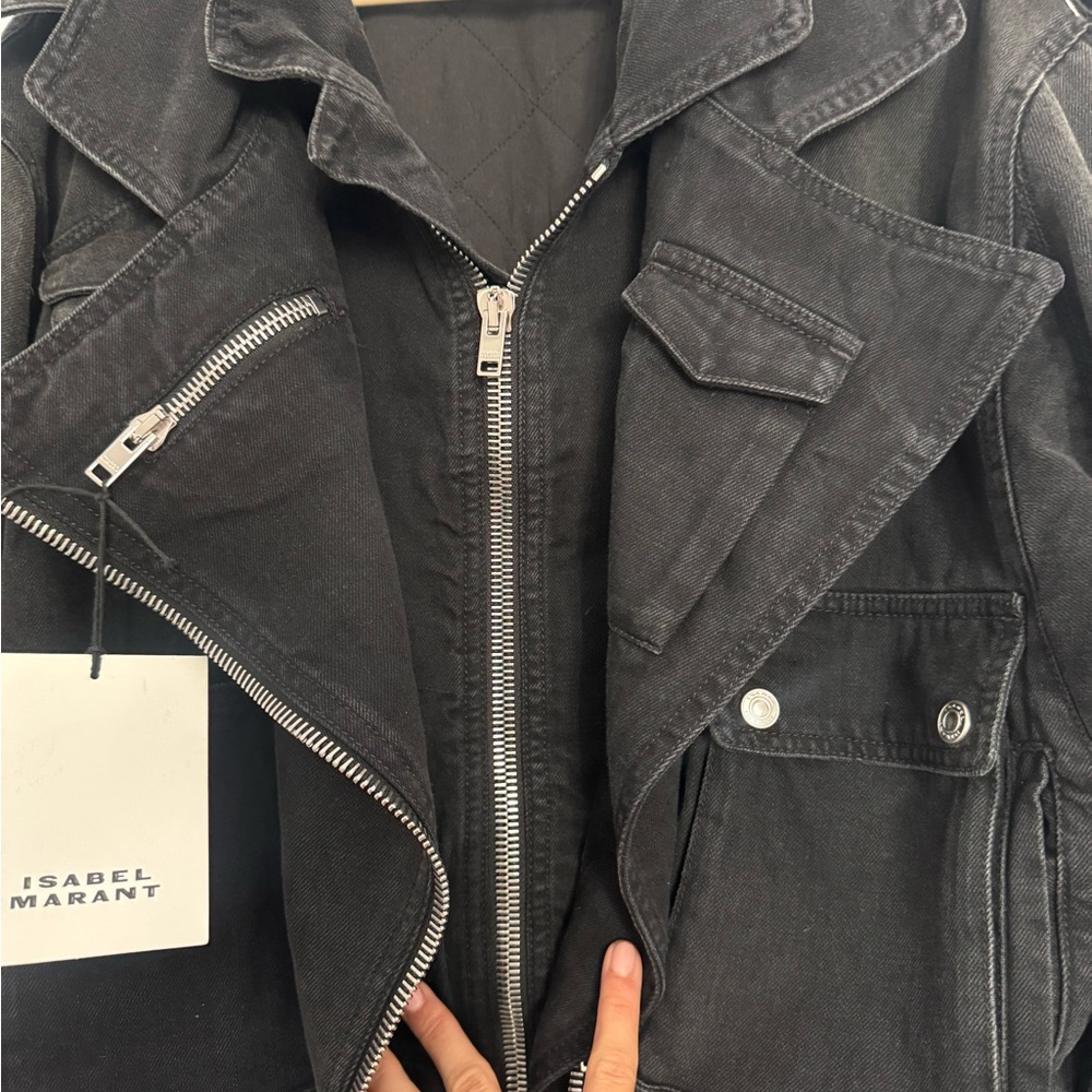 Isabel Marant Black Denim Jacket - Picture 8 of 16